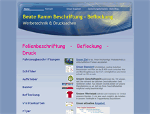 Tablet Screenshot of beateramm.de